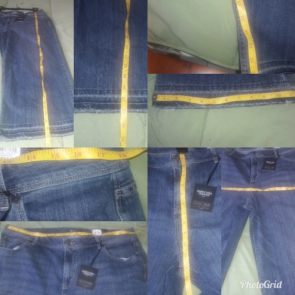 ⬇️40 SVVW Raw Hem Midrise Wide-Leg Crop Jeans 16 - Picture 8 of 8